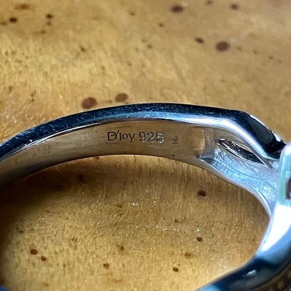 Natural Sky Blue Topaz Sterling Silver Ring Size 8 - Picture 6 of 9